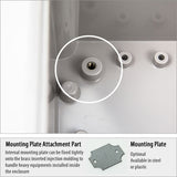 Boxco M - Series 7.09 x 10.04 x 3.94 Inches(180 x 255 x 100mm) Plastic Enclosure, IP67, IK08, ABS, Transparent Cover, Screw Type - BC-ATM-182510 - powersupplymall.com