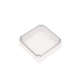 Boxco M - Series 7.09 x 7.09 x 2.36 Inches(180 x 180 x 60mm) Plastic Enclosure, IP67, IK08, ABS, Transparent Cover, Screw Type - BC-ATM-181806 - powersupplymall.com