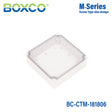 Boxco M - Series 7.09 x 7.09 x 2.36 Inches(180 x 180 x 60mm) Plastic Enclosure, IP67, IK08, PC, Transparent Cover, Screw Type - BC - CTM - 181806 - powersupplymall.com
