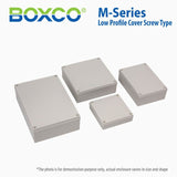 Boxco M - Series 7.09 x 7.09 x 2.95 Inches(180 x 180 x 75mm) Plastic Enclosure, IP67, IK08, ABS, Transparent Cover, Screw Type - BC-ATM-181807 - powersupplymall.com