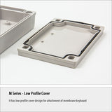 Boxco M - Series 7.09 x 7.09 x 3.94 Inches(180 x 180 x 100mm) Plastic Enclosure, IP67, IK08, PC, Transparent Cover, Screw Type - BC - CTM - 181810 - powersupplymall.com