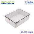 Boxco P - Series 11.02 x 14.96 x 5.12 Inches(280 x 380 x 130mm) Plastic Enclosure, IP67, IK08, PC, Transparent Cover, Molded Hinge and Latch Type - BC-CTP-283813 - powersupplymall.com