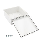 Boxco P - Series 11.81 x 11.81 x 5.91 Inches(300 x 300 x 150mm) Plastic Enclosure, IP67, IK08, PC, Grey Cover, Molded Hinge and Latch Type - BC-CGP-303015 - powersupplymall.com