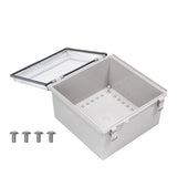Boxco P - Series 11.81 x 11.81 x 7.09 Inches(300 x 300 x 180mm) Plastic Enclosure, IP67, IK08, ABS, Transparent Cover, Molded Hinge and Latch Type - BC-ATP-303018 - powersupplymall.com