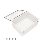 Boxco P - Series 11.81 x 15.75 x 7.09 Inches(300 x 400 x 180mm) Plastic Enclosure, IP67, IK08, ABS, Transparent Cover, Molded Hinge and Latch Type - BC - ATP - 304018 - powersupplymall.com