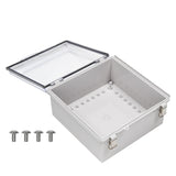 Boxco P - Series 13.78 x 13.78 x 7.09 Inches(350 x 350 x 180mm) Plastic Enclosure, IP67, IK08, ABS, Transparent Cover, Molded Hinge and Latch Type - BC-ATP-353518 - powersupplymall.com