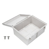 Boxco P - Series 13.78 x 17.72 x 7.87 Inches(350 x 450 x 200mm) Plastic Enclosure, IP67, IK08, PC, Grey Cover, Molded Hinge and Latch Type - BC-CGP-354520 - powersupplymall.com