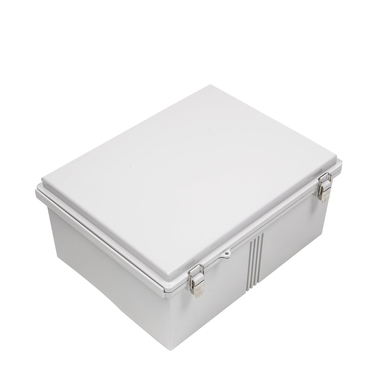 Boxco P - Series 13.78 x 17.72 x 7.87 Inches(350 x 450 x 200mm) Plastic Enclosure, IP67, IK08, PC, Grey Cover, Molded Hinge and Latch Type - BC-CGP-354520 - powersupplymall.com