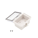 Boxco P - Series 3.54 x 4.72 x 2.76 Inches(90 x 120 x 70mm) Plastic Enclosure, IP67, IK08, ABS, Transparent Cover, Molded Hinge and Latch Type - BC-ATP-091207 - powersupplymall.com