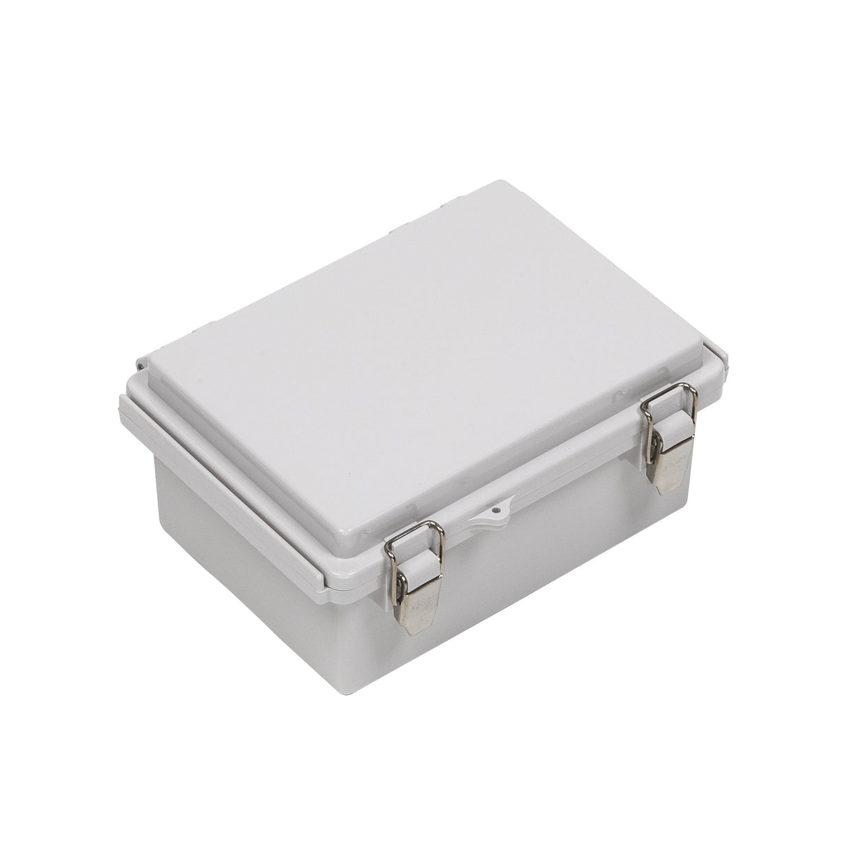 Boxco P - Series 5.31 x 7.28 x 3.35 Inches(135 x 185 x 85mm) Plastic Enclosure, IP67, IK08, PC, Grey Cover, Molded Hinge and Latch Type - BC-CGP-131808 - powersupplymall.com