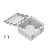 Boxco P - Series 5.91 x 5.91 x 3.54 Inches(150 x 150 x 90mm) Plastic Enclosure, IP67, IK08, ABS, Grey Cover, Molded Hinge and Latch Type - BC-AGP-151509 - powersupplymall.com