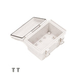 Boxco P - Series 6.30 x 8.27 x 5.12 Inches(160 x 210 x 130mm) Plastic Enclosure, IP67, IK08, ABS, Grey Cover, Molded Hinge and Latch Type - BC-AGP-162113 - powersupplymall.com