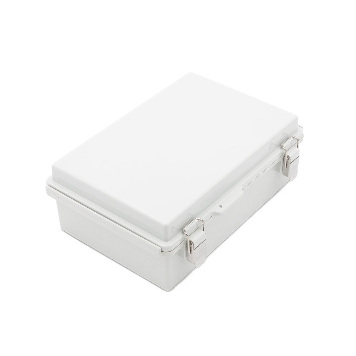 Boxco P - Series 7.48 x 11.02 x 3.94 Inches(190 x 280 x 100mm) Plastic Enclosure, IP67, IK08, ABS, Grey Cover, Molded Hinge and Latch Type - BC-AGP-192810 - powersupplymall.com