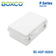Boxco P - Series 7.48 x 11.02 x 3.94 Inches(190 x 280 x 100mm) Plastic Enclosure, IP67, IK08, ABS, Grey Cover, Molded Hinge and Latch Type - BC-AGP-192810 - powersupplymall.com
