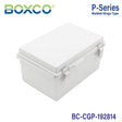 Boxco P - Series 7.48 x 11.02 x 5.51 Inches(190 x 280 x 140mm) Plastic Enclosure, IP67, IK08, PC, Grey Cover, Molded Hinge and Latch Type - BC-CGP-192814 - powersupplymall.com