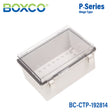 Boxco P - Series 7.48 x 11.02 x 5.51 Inches(190 x 280 x 140mm) Plastic Enclosure, IP67, IK08, PC, Transparent Cover, Molded Hinge and Latch Type - BC-CTP-192814 - powersupplymall.com
