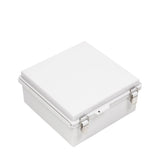 Boxco P - Series 8.27 x 8.27 x 3.94 Inches(210 x 210 x 100mm) Plastic Enclosure, IP67, IK08, PC, Grey Cover, Molded Hinge and Latch Type - BC-CGP-212110 - powersupplymall.com
