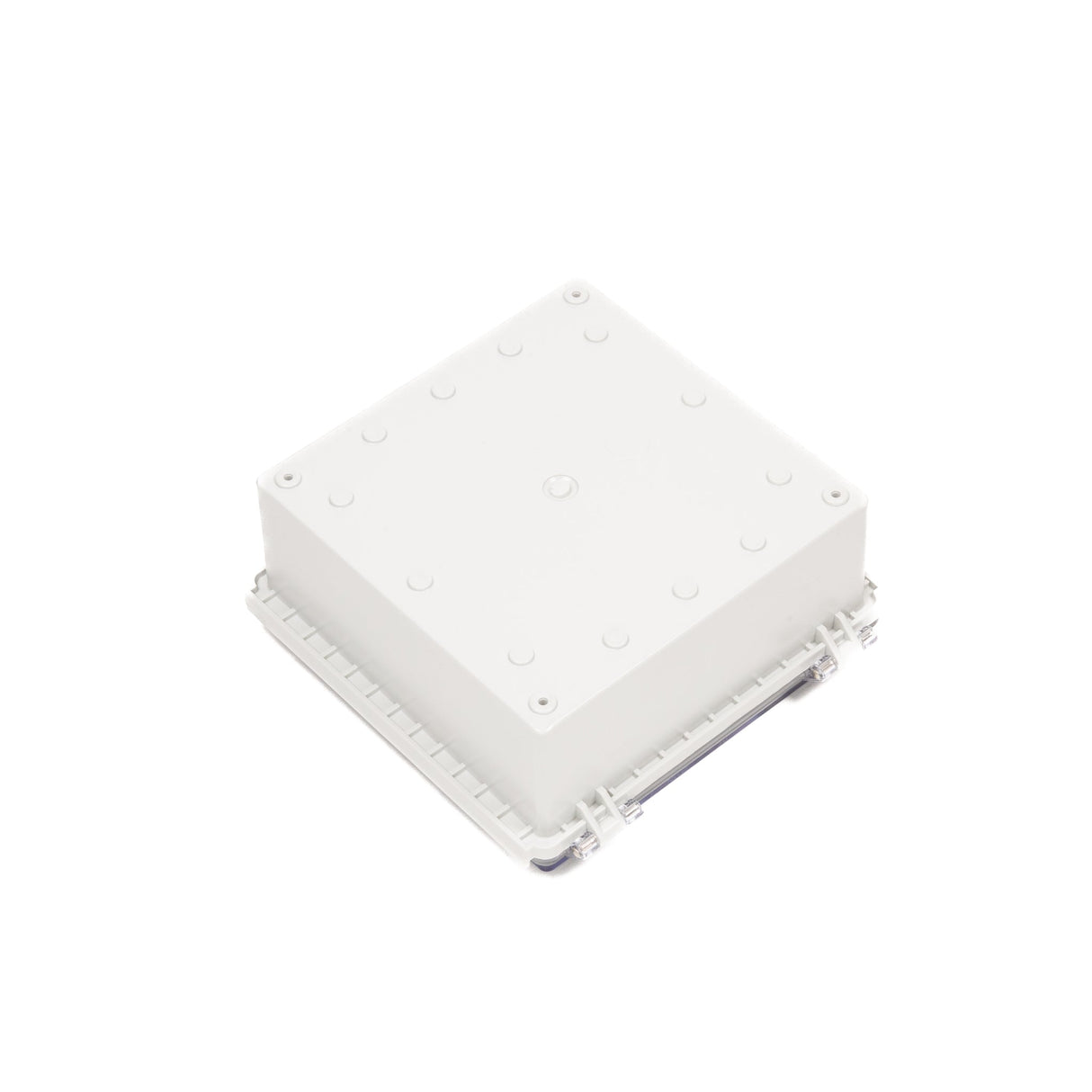 Boxco P - Series 8.27 x 8.27 x 3.94 Inches(210 x 210 x 100mm) Plastic Enclosure, IP67, IK08, PC, Transparent Cover, Molded Hinge and Latch Type - BC-CTP-212110 - powersupplymall.com