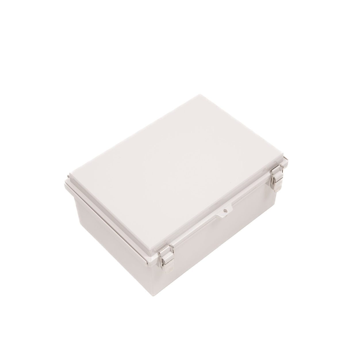 Boxco P - Series 9.84 x 13.78 x 5.91 Inches(250 x 350 x 150mm) Plastic Enclosure, IP67, IK08, ABS, Grey Cover, Molded Hinge and Latch Type - BC-AGP-253515 - powersupplymall.com