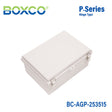 Boxco P - Series 9.84 x 13.78 x 5.91 Inches(250 x 350 x 150mm) Plastic Enclosure, IP67, IK08, ABS, Grey Cover, Molded Hinge and Latch Type - BC-AGP-253515 - powersupplymall.com