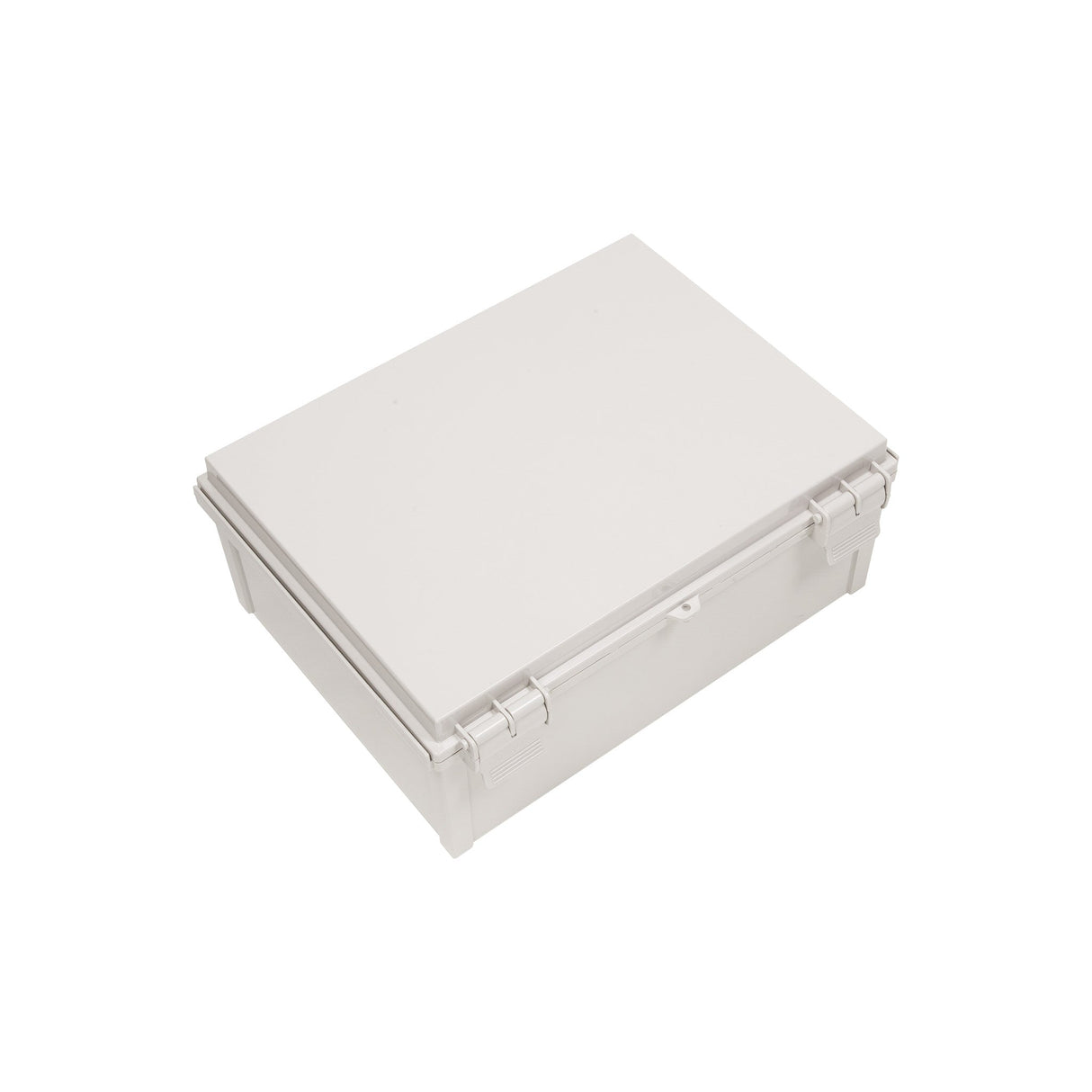 Boxco Q - Series 11.81 x 15.75 x 5.91 Inches(300 x 400 x 150mm) Plastic Enclosure, IP67, IK08, ABS, Grey Cover, Hinge Type with Plate - BC-AGQ-304015G - powersupplymall.com