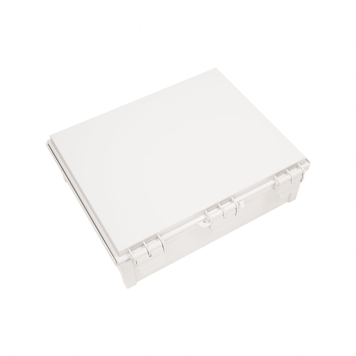 Boxco Q - Series 15.75 x 17.71 x 6.30 Inches(400 x 450 x 160mm) Plastic Enclosure, IP67, IK08, ABS, Grey Cover, Hinge Type with Plate - BC-AGQ-405016G - powersupplymall.com