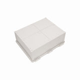 Boxco Q - Series 15.75 x 19.69 x 7.87 Inches(400 x 500 x 200mm) Plastic Enclosure, IP67, IK08, PC, Grey Cover, Plastic Hinge and Latch Type - BC - CGQ - 405020 - powersupplymall.com