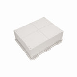 Boxco Q - Series 15.75 x 19.69 x 7.87 Inches(400 x 500 x 200mm) Plastic Enclosure, IP67, IK08, PC, Grey Cover, Plastic Hinge and Latch Type - BC-CGQ-405020 - powersupplymall.com