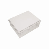 Boxco Q - Series 15.75 x 19.69 x 7.87 Inches(400 x 500 x 200mm) Plastic Enclosure, IP67, IK08, PC, Grey Cover, Plastic Hinge and Latch Type - BC-CGQ-405020 - powersupplymall.com