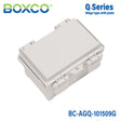 Boxco Q - Series 3.94 x 5.91 x 3.54 Inches(100 x 150 x 90mm) Plastic Enclosure, IP67, IK08, ABS, Grey Cover, Hinge Type with Plate - BC-AGQ-101509G - powersupplymall.com