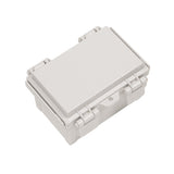 Boxco Q - Series 3.94 x 5.91 x 3.54 Inches(100 x 150 x 90mm) Plastic Enclosure, IP67, IK08, ABS, Grey Cover, Hinge Type with Plate - BC-AGQ-101509G - powersupplymall.com