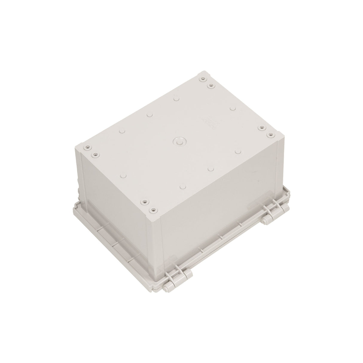 Boxco Q - Series 6.30 x 8.27 x 5.12 Inches(160 x 210 x 130mm) Plastic Enclosure, IP67, IK08, ABS, Grey Cover, Hinge Type with Plate - BC-AGQ-162113G - powersupplymall.com