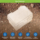 Boxco Q - Series 6.30 x 8.27 x 5.12 Inches(160 x 210 x 130mm) Plastic Enclosure, IP67, IK08, ABS, Grey Cover, Hinge Type with Plate - BC-AGQ-162113G - powersupplymall.com