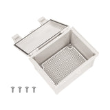 Boxco Q - Series 6.30 x 8.27 x 5.12 Inches(160 x 210 x 130mm) Plastic Enclosure, IP67, IK08, ABS, Grey Cover, Hinge Type with Plate - BC-AGQ-162113G - powersupplymall.com