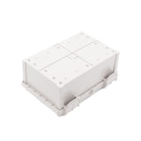 Boxco Q - Series 7.87 x 11.81 x 5.12 Inches(200 x 300 x 130mm) Plastic Enclosure, IP67, IK08, ABS, Grey Cover, Hinge Type with Plate - BC-AGQ-203013G - powersupplymall.com