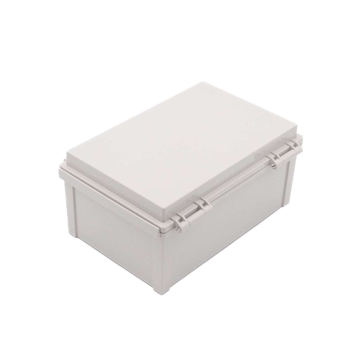 Boxco Q - Series 7.87 x 11.81 x 5.51 Inches(200 x 300 x 140mm) Plastic Enclosure, IP67, IK08, ABS, Grey Cover, Hinge Type with Plate - BC-AGQ-203014G - powersupplymall.com