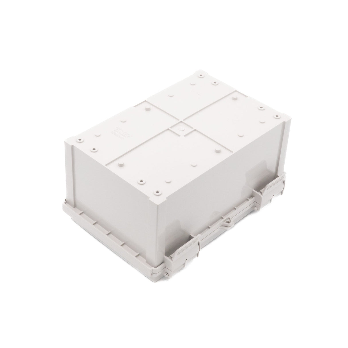 Boxco Q - Series 7.87 x 11.81 x 5.91 Inches(200 x 300 x 150mm) Plastic Enclosure, IP67, IK08, ABS, Grey Cover, Hinge Type with Plate - BC-AGQ-203015G - powersupplymall.com