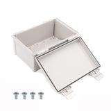 Boxco Q - Series 7.87 x 11.81 x 5.91 Inches(200 x 300 x 150mm) Plastic Enclosure, IP67, IK08, PC, Grey Cover, Plastic Hinge and Latch Type - BC-CGQ-203015 - powersupplymall.com