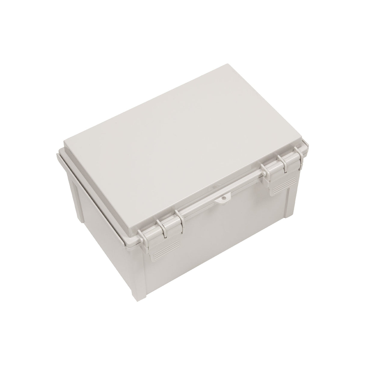 Boxco Q - Series 7.87 x 11.81 x 7.09 Inches(200 x 300 x 180mm) Plastic Enclosure, IP67, IK08, ABS, Grey Cover, Hinge Type with Plate - BC-AGQ-203018G - powersupplymall.com