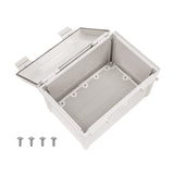 Boxco Q - Series 7.87 x 11.81 x 7.09 Inches(200 x 300 x 180mm) Plastic Enclosure, IP67, IK08, ABS, Grey Cover, Hinge Type with Plate - BC-AGQ-203018G - powersupplymall.com