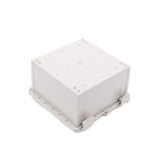 Boxco Q - Series 8.27 x 8.27 x 5.12 Inches(210 x 210 x 130mm) Plastic Enclosure, IP67, IK08, ABS, Grey Cover, Hinge Type with Plate - BC-AGQ-212113G - powersupplymall.com