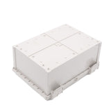 Boxco Q - Series 9.84 x 9.84 x 6.30 Inches(250 x 250 x 160mm) Plastic Enclosure, IP67, IK08, ABS, Grey Cover, Hinge Type with Plate - BC-AGQ-253516G - powersupplymall.com