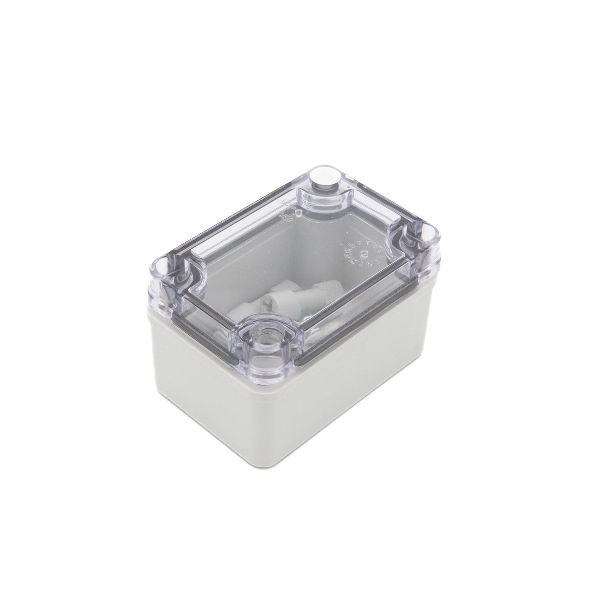 Boxco S - Series 2.56 x 3.74 x 2.17 Inches(65x95x55mm) Plastic Enclosure, IP67, IK08, ABS, Transparent Cover, Screw Type - BC-ATS-060905 - powersupplymall.com
