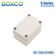 Boxco S - Series 2.95 x 4.13 x 2.17 Inches(75x105x55mm) Plastic Enclosure, IP67, IK08, PC, Grey Cover, Screw Type - BC-CGS-071005 - powersupplymall.com