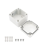 Boxco S - Series 3.15 x 3.15 x 2.36 Inches(80x80x60mm) Plastic Enclosure, IP67, IK08, ABS, Grey Cover, Screw Type - BC-AGS-080806 - powersupplymall.com
