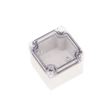 Boxco S - Series 3.15 x 3.15 x 2.36 Inches(80x80x60mm) Plastic Enclosure, IP67, IK08, PC, Transparent Cover, Screw Type - BC-CTS-080806 - powersupplymall.com