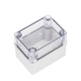 Boxco S - Series 3.15 x 4.33 x 2.76 Inches(80 x 110 x 70mm) Plastic Enclosure, IP67, IK08, ABS, Transparent Cover, Screw Type - BC-ATS-081107-K - powersupplymall.com