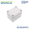 Boxco S - Series 3.15 x 4.33 x 2.76 Inches(80 x 110 x 70mm) Plastic Enclosure, IP67, IK08, PC, Grey Cover, Screw Type - BC-CGS-081107-K - powersupplymall.com