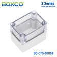 Boxco S - Series 3.15 x 4.33 x 3.35 Inches(80x110x85mm) Plastic Enclosure, IP67, IK08, PC, Transparent Cover, Screw Type - BC-CTS-081108 - powersupplymall.com