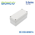 Boxco S - Series 3.15 x 7.09 x 2.76 Inches(80 x 180 x 70mm) Plastic Enclosure, IP67, IK08, PC, Grey Cover, Screw Type - BC-CGS-081807-K - powersupplymall.com